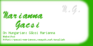 marianna gacsi business card