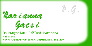 marianna gacsi business card